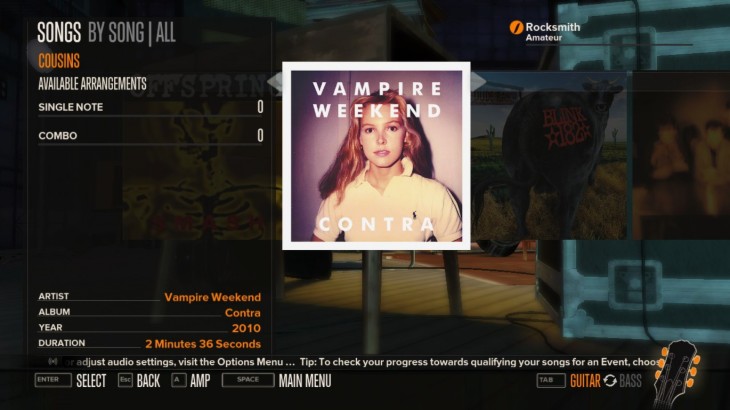 Rocksmith - Vampire Weekend - Cousins - 游戏机迷 | 游戏评测