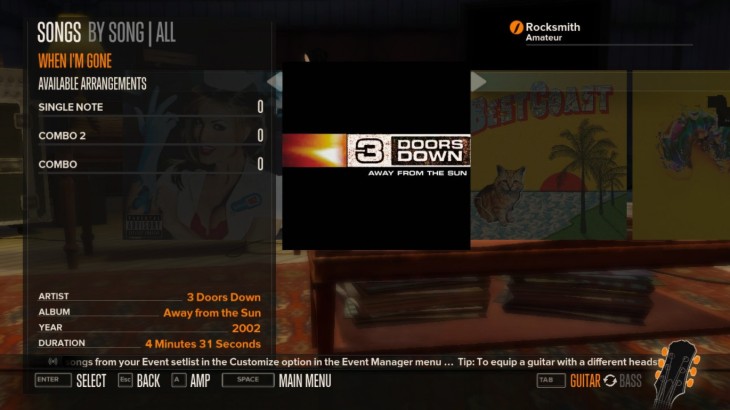 Rocksmith - 3 Doors Down - When I'm Gone - 游戏机迷 | 游戏评测