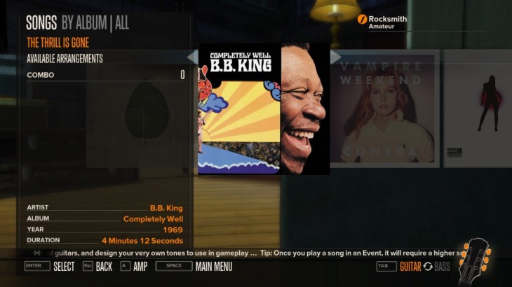 Rocksmith - B. B. King - The Thrill Is Gone - 游戏机迷 | 游戏评测