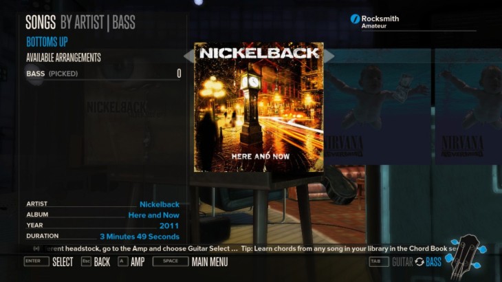 Rocksmith - Nickelback - Bottoms Up - 游戏机迷 | 游戏评测
