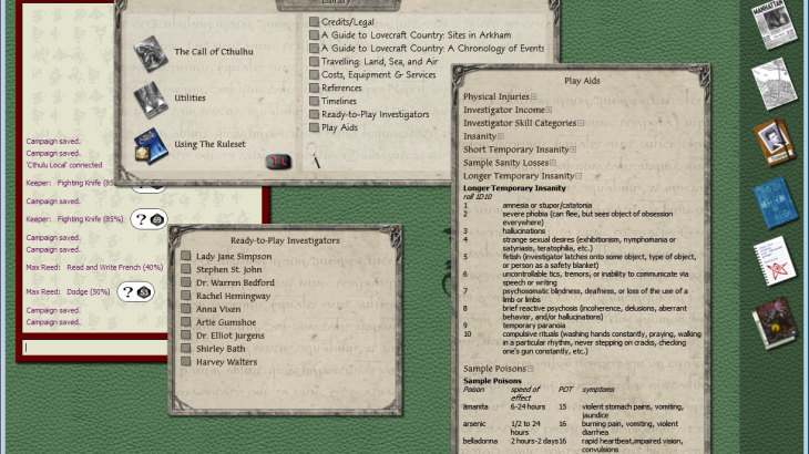 Fantasy Grounds - Call of Cthulhu Ruleset - 游戏机迷 | 游戏评测