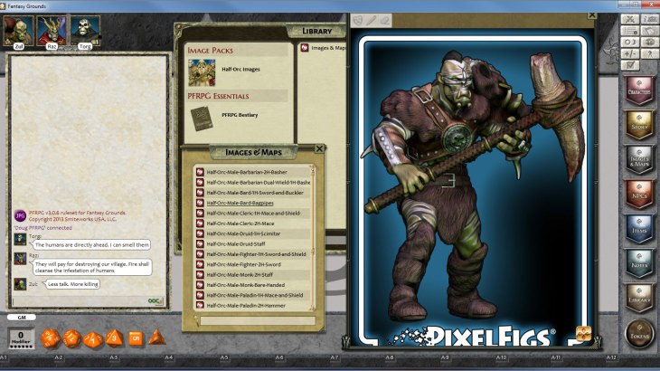 Fantasy Grounds - PixelFigs Half-Orcs Token and Portrait Pack - 游戏机迷 | 游戏评测