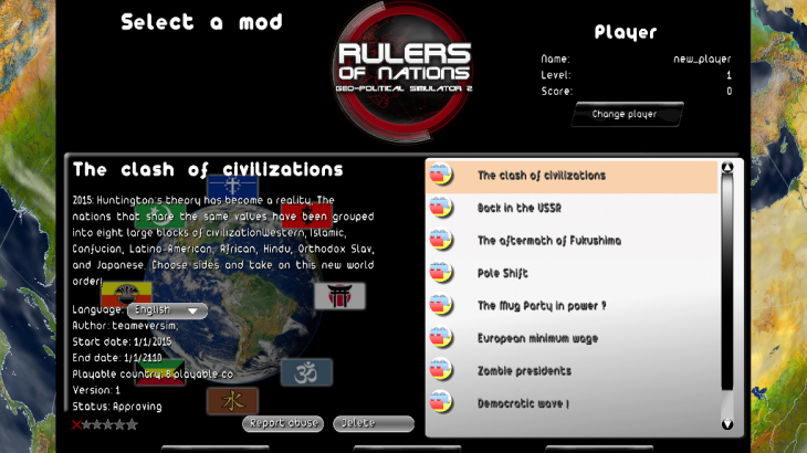 Modding Tool add-on for Rulers of Nations - 游戏机迷 | 游戏评测