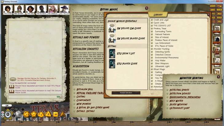 Fantasy Grounds - Savage Worlds: ETU - East Texas University - 游戏机迷 | 游戏评测