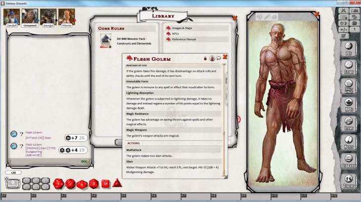 Fantasy Grounds - D&D Monster Pack - Constructs & Elementals - 游戏机迷 | 游戏评测