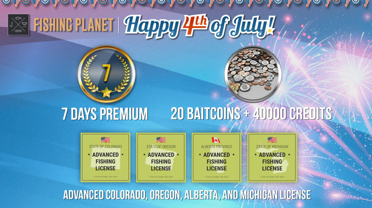 Fishing Planet: Happy 4-th of July Pack! - 游戏机迷 | 游戏评测