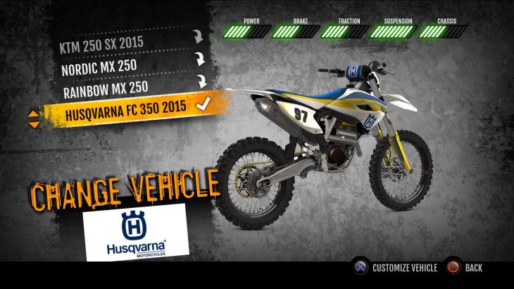 MX vs. ATV Supercross Encore - 2015 Husqvarna FC 350 MX - 游戏机迷 | 游戏评测