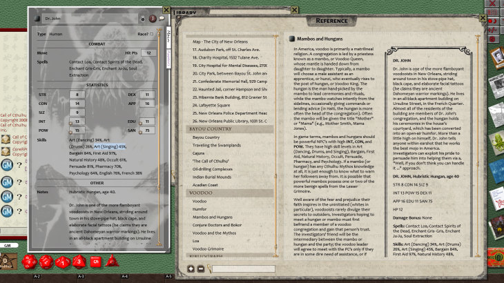 Fantasy Grounds - Call of Cthulhu: Secrets of New Orleans - 游戏机迷 | 游戏评测