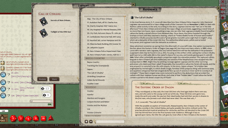 Fantasy Grounds - Call of Cthulhu: Secrets of New Orleans - 游戏机迷 | 游戏评测