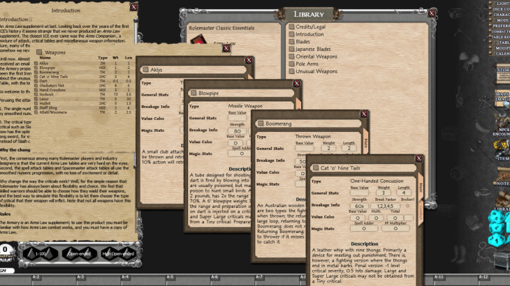 Fantasy Grounds - Rolemaster Classic: The Armoury - 游戏机迷 | 游戏评测