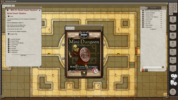 Fantasy Grounds - 5E: Mini-Dungeon #001 - Buried Council Chambers - 游戏机迷 | 游戏评测