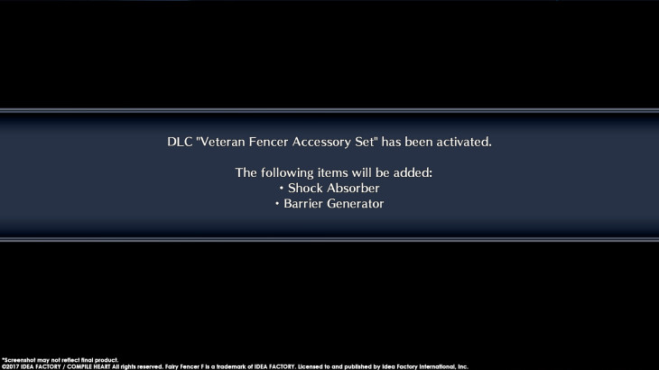 Fairy Fencer F ADF Veteran Fencer Accessory Set | 上級フェンサー装飾品セット | 高階劍士飾品套組 - 游戏机迷 | 游戏评测