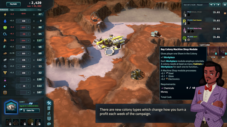 Offworld Trading Company - The Patron and the Patriot DLC - 游戏机迷 | 游戏评测