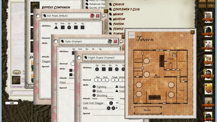 Fantasy Grounds - Rippers Companion (Savage Worlds) - 游戏机迷 | 游戏评测