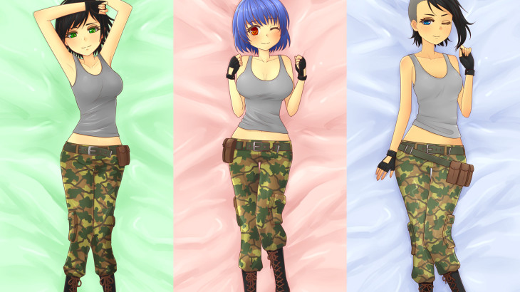 Army Gals - Dakimakuras #1 - 游戏机迷 | 游戏评测