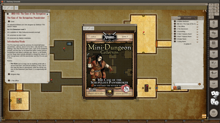Fantasy Grounds - Mini-Dungeon #013: The Case of the Scrupulous Pawnbroker (5E) - 游戏机迷 | 游戏评测
