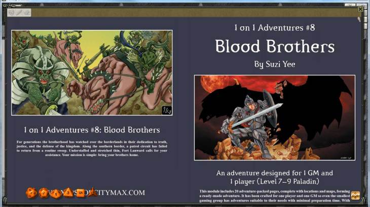 Fantasy Grounds - 1 on 1 Adventures #8: Blood Brothers (3.5E/PFRPG) - 游戏机迷 | 游戏评测