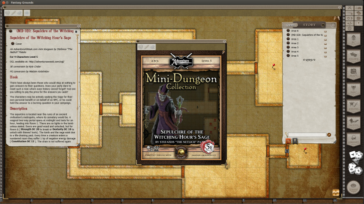 Fantasy Grounds - Mini-Dungeon #020: Sepulchre of the Witching Hour's Sage (5E) - 游戏机迷 | 游戏评测