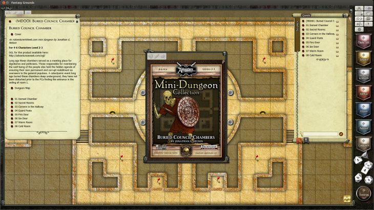 Fantasy Grounds -  Mini-Dungeon #001: Buried Council Chambers (PFRPG) - 游戏机迷 | 游戏评测