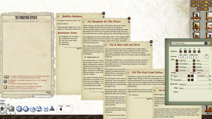 Fantasy Grounds - Deadlands Reloaded: OneSheet Adventure PAK (Savage Worlds) - 游戏机迷 | 游戏评测