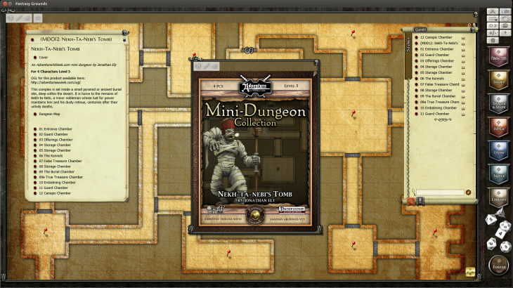 Fantasy Grounds - Mini-Dungeon #012: Nekh-ta-Nebi's Tomb (PFRPG) - 游戏机迷 | 游戏评测