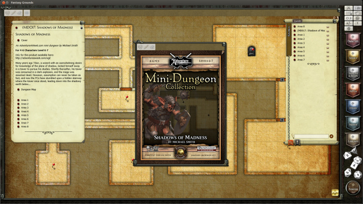 Fantasy Grounds - Mini-Dungeon #017: Shadows of Madness (PFRPG) - 游戏机迷 | 游戏评测