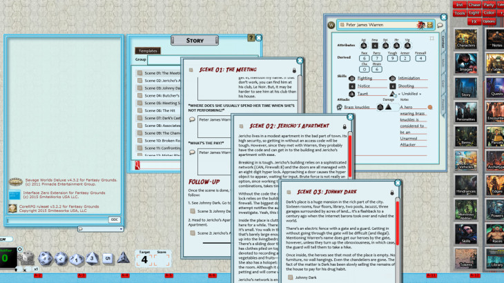 Fantasy Grounds - Interface Zero: Jericho Rose (Savage Worlds) - 游戏机迷 | 游戏评测