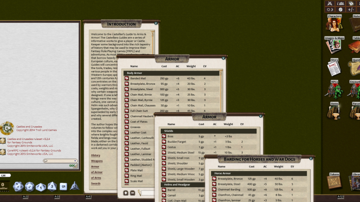 Fantasy Grounds - Castellan's Guide to Arms & Armor (Castles & Crusades) - 游戏机迷 | 游戏评测