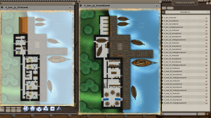 Fantasy Grounds - 0one's Colorprints #2: Riverside Inn (Map Pack) - 游戏机迷 | 游戏评测