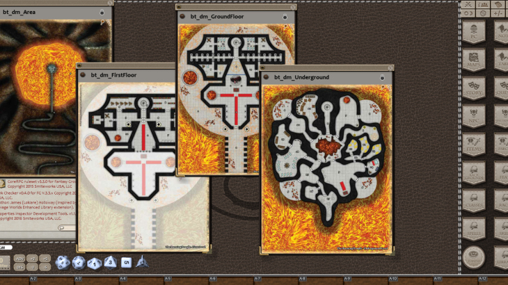Fantasy Grounds - 0one's Colorprints #3: The Burning Temple (Map Pack) - 游戏机迷 | 游戏评测