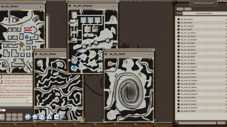 Fantasy Grounds - 0one's Colorprints #7: Dwarven Excavation (Map Pack) - 游戏机迷 | 游戏评测