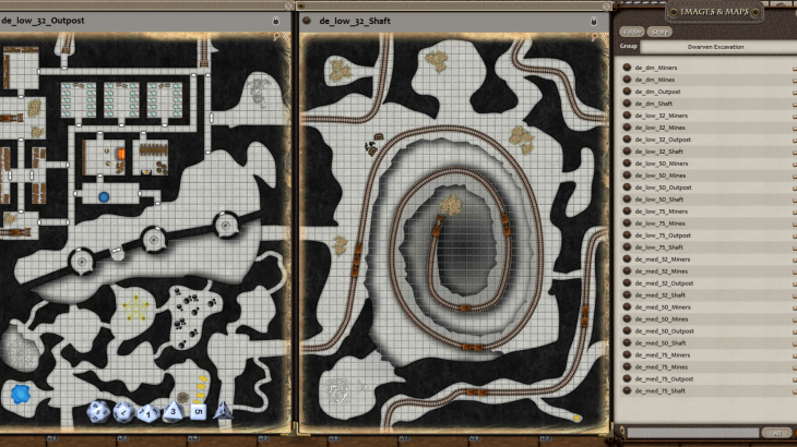 Fantasy Grounds - 0one's Colorprints #7: Dwarven Excavation (Map Pack) - 游戏机迷 | 游戏评测