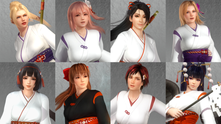 DOA5LR Shrine Maiden Costume Set - 游戏机迷 | 游戏评测