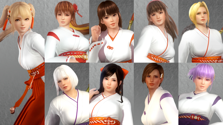 DOA5LR Shrine Maiden Costume Set - 游戏机迷 | 游戏评测