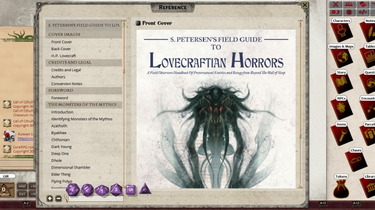 Fantasy Grounds - S.Petersen's Field Guide to Lovecraftian Horrors (CoC7E) - 游戏机迷 | 游戏评测