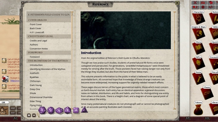 Fantasy Grounds - S.Petersen's Field Guide to Lovecraftian Horrors (CoC7E) - 游戏机迷 | 游戏评测