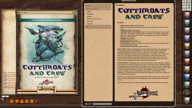 Fantasy Grounds - Cutthroats and Crew (PFRPG) - 游戏机迷 | 游戏评测