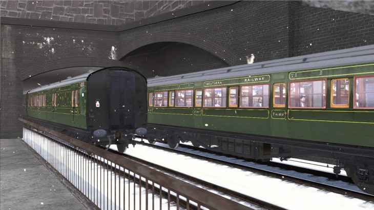 TS Marketplace: Maunsell 59ft Low Window Corridor Coach Pack Southern Olive Green - 游戏机迷 | 游戏评测