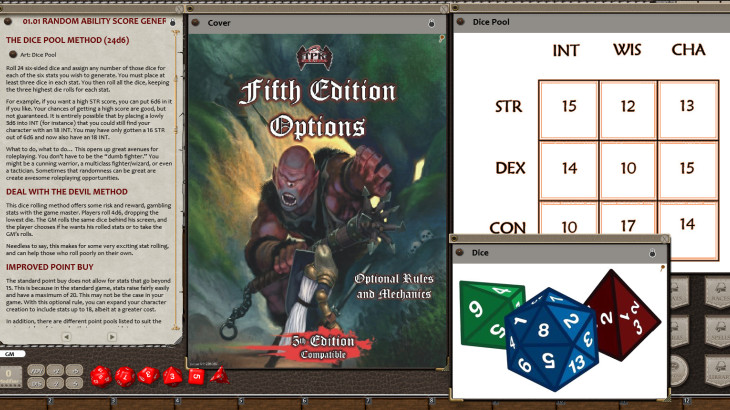 Fantasy Grounds - Fifth Edition Options (5E) - 游戏机迷 | 游戏评测