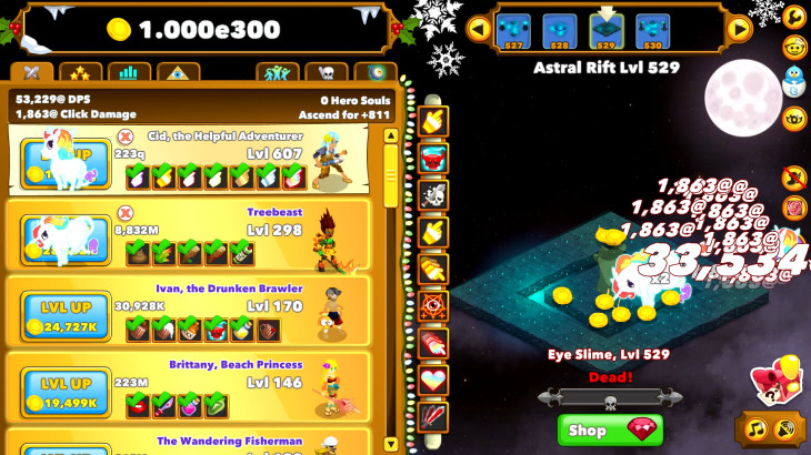 Clicker Heroes: Unicorn Auto Clicker - 游戏机迷 | 游戏评测