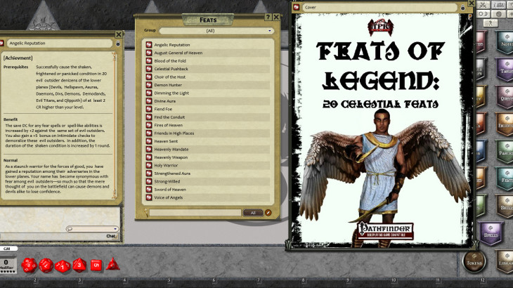 Fantasy Grounds - Feats of Legend: 20 Celestial Feats (PFRPG) - 游戏机迷 | 游戏评测