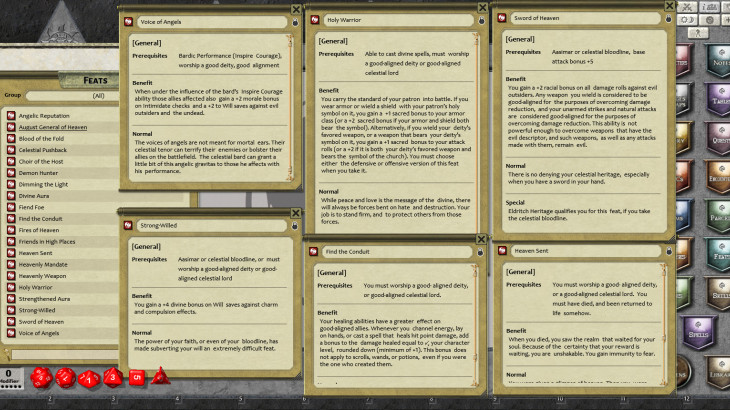 Fantasy Grounds - Feats of Legend: 20 Celestial Feats (PFRPG) - 游戏机迷 | 游戏评测
