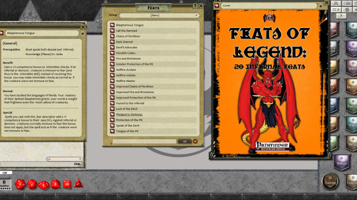 Fantasy Grounds - Feats of Legend: 20 Infernal Feats (PFRPG) - 游戏机迷 | 游戏评测