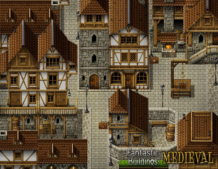 RPG Maker MV - Fantastic Buildings: Medieval - 游戏机迷 | 游戏评测