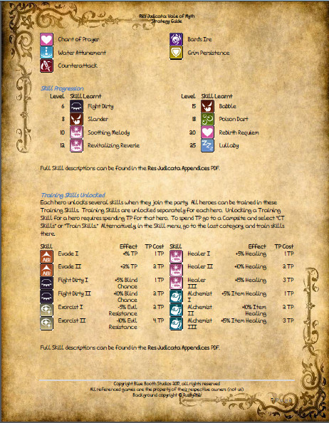 Res Judicata: Vale of Myth - Strategy Guide - 游戏机迷 | 游戏评测