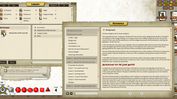 Fantasy Grounds - Tropicana: Researchers of the Lost City (Savage Worlds) - 游戏机迷 | 游戏评测