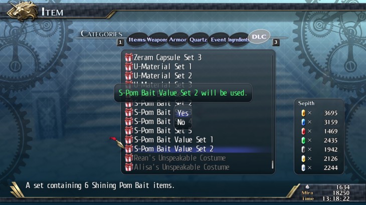 The Legend of Heroes: Trails of Cold Steel II - Shining Pom Bait Value Set 2 - 游戏机迷 | 游戏评测
