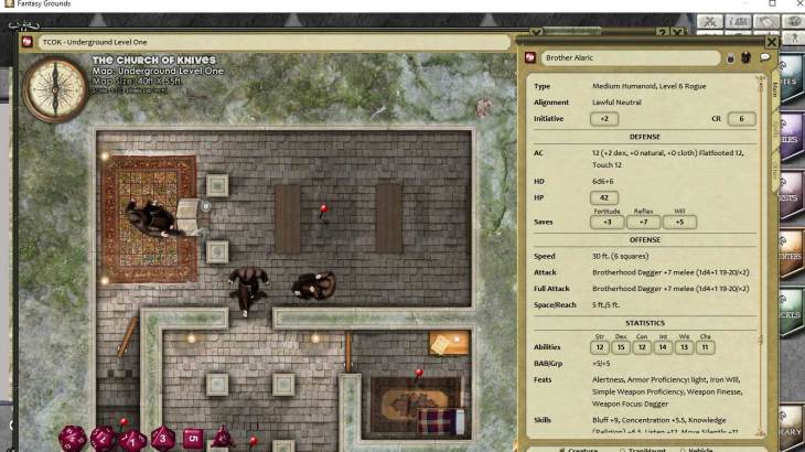 Fantasy Grounds - Compass Point #6: Town Church - Brotherhood of Knives (PFRPG) - 游戏机迷 | 游戏评测