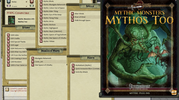 Fantasy Grounds - Mythic Monsters #21: Mythos Too (PFRPG) - 游戏机迷 | 游戏评测