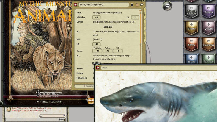 Fantasy Grounds - Mythic Monsters #28: Animals (PFRPG) - 游戏机迷 | 游戏评测